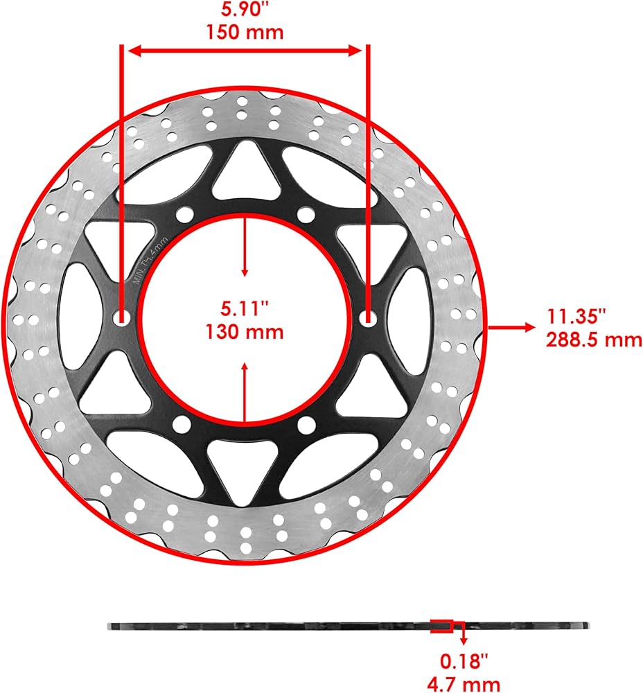 Amazon.com: Caltric Front Rear Brake Disc Rotor Compatible with